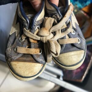 Kids Blue and White Shoes